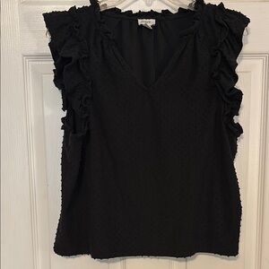 Black J Crew Ruffled Women's Top